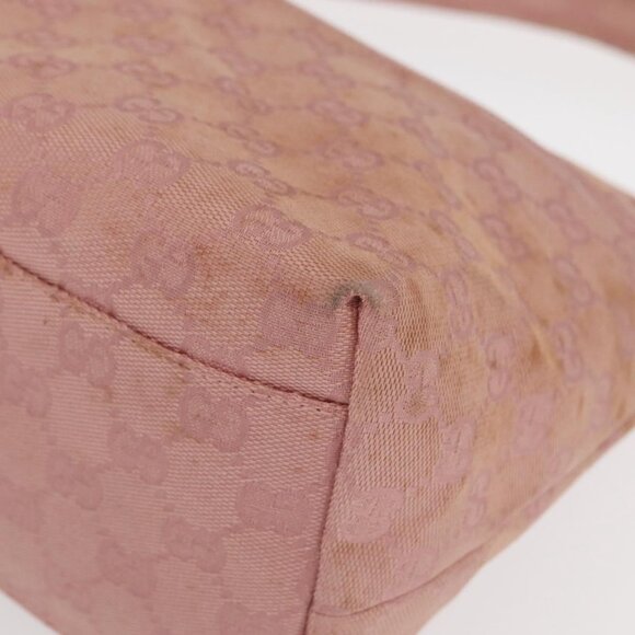 Authentic GUCCI GG Canvas Shoulder Bag Pink Silver 001 3386 - Picture 6 of 16
